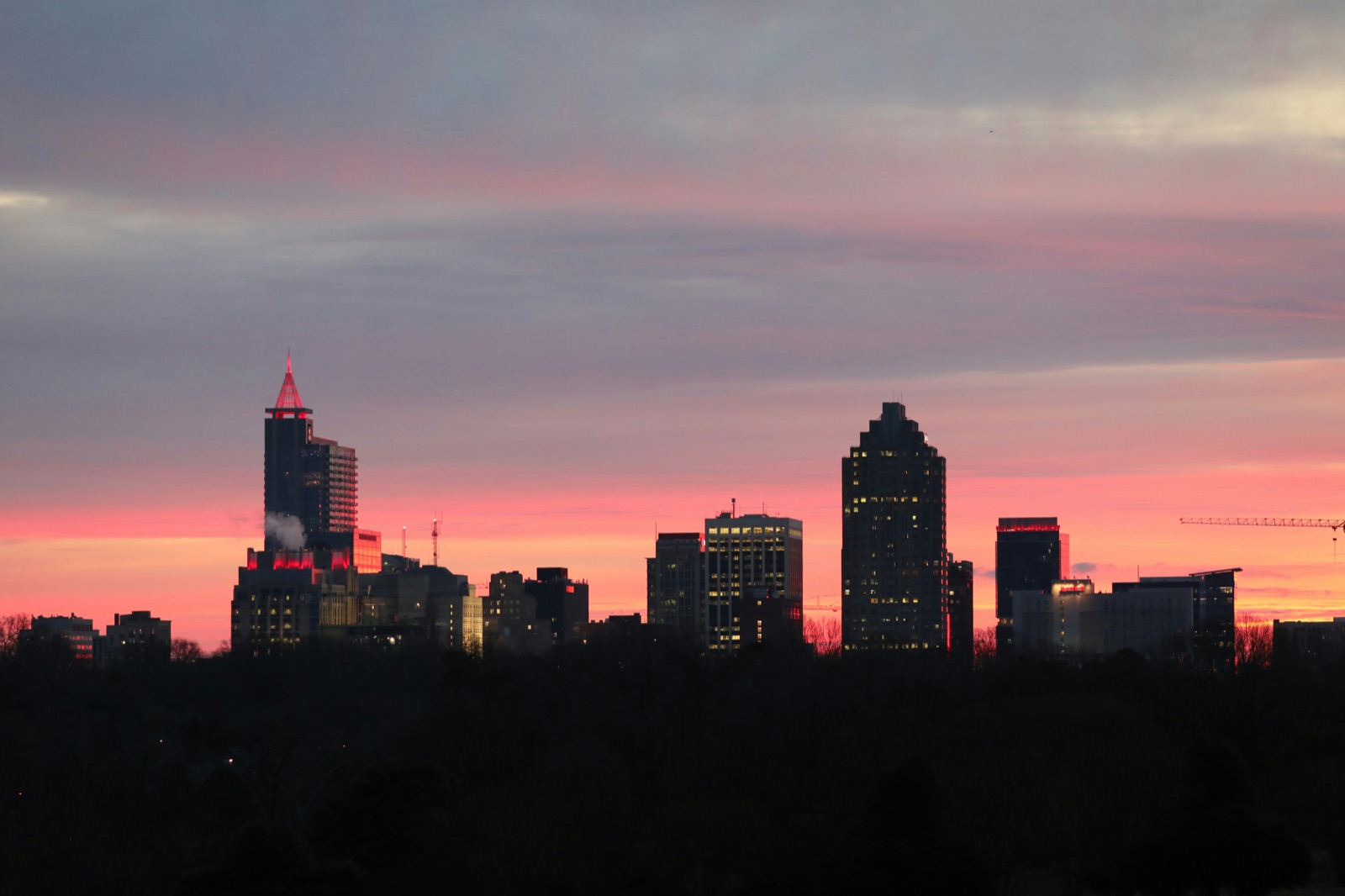 Raleigh NC skyline Triangle